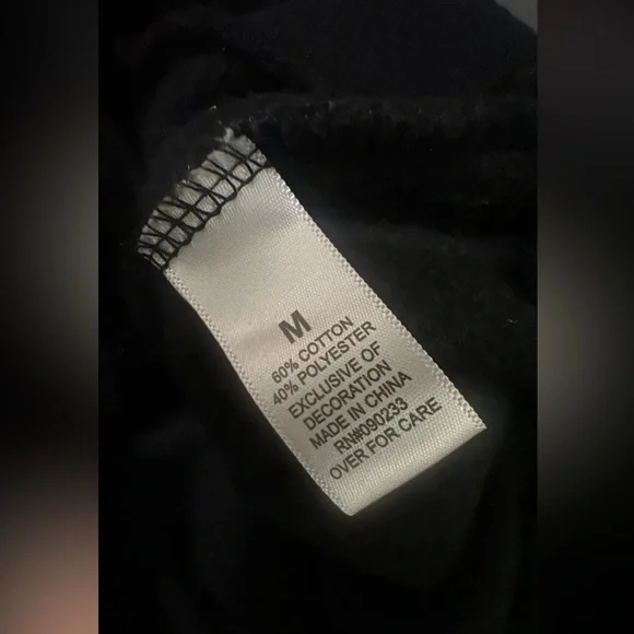 Playboy Black Distressed Hoodie with Green Rhinestone Logo - Picture 4 of 5